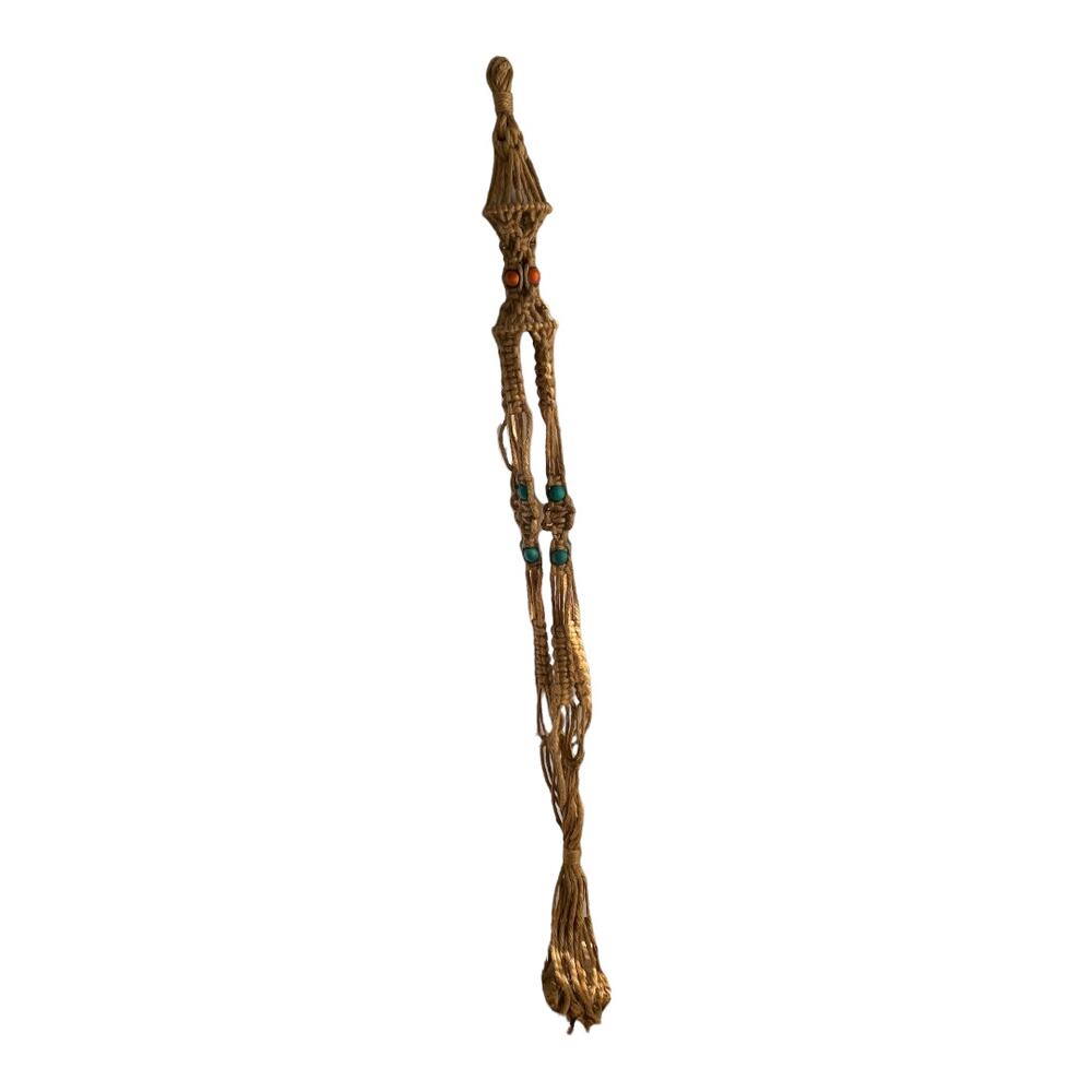Vintage 70's Long Macrame Plant Hanger